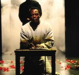 Chuk Iwuji as King Henry VI, in Henry VI Part 2, Royal Shakespeare Company, Courtyard Theatre, Stratford-upon-Avon, 2006
