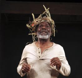 Portrait of Joseph Marcell as King Lear, Shakespeare's Globe, 2013