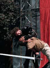 Scene from Richard III, New Shakespeare Company, Open Air Theatre, Regent's Park London, 1995