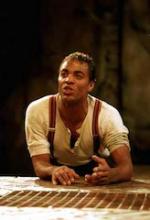 Portrait of Ray Fearon as Romeo, Romeo and Juliet, Royal Shakespeare Company, Swan Theatre, 1997