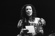 Portrait of Nina Sosanya as Rosaline, Love's Labour's Lost, Roytal Shakespeare Company, Courtyard Theatre, 2008